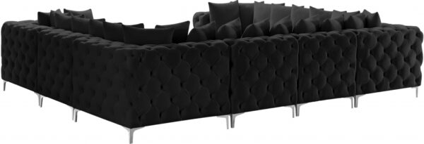 Tremblay 139" Velvet Upholstered 8pc. Modular Sectional
