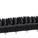 Tremblay 228" Velvet Upholstered 8pc. Modular Sectional
