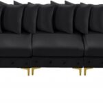 Tremblay 228" Velvet Upholstered 8pc. Modular Sectional