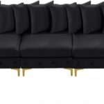 Tremblay 228" Velvet Upholstered 8pc. Modular Sectional