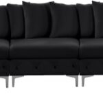 Tremblay 228" Velvet Upholstered 8pc. Modular Sectional