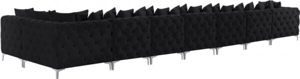 Tremblay 228" Velvet Upholstered 8pc. Modular Sectional