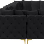 Tremblay 169" Velvet Upholstered 8pc. Modular Sectional