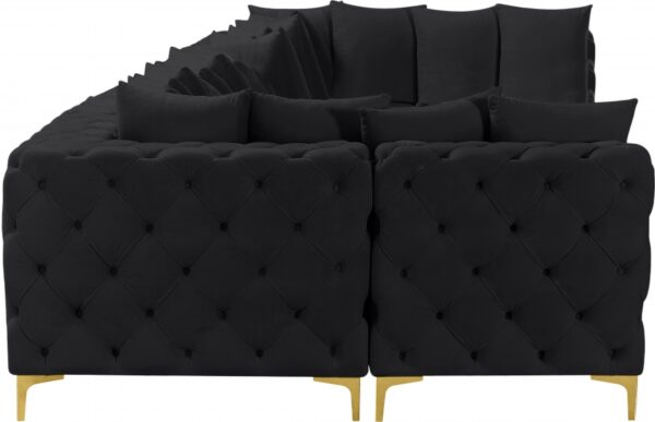Tremblay 169" Velvet Upholstered 8pc. Modular Sectional