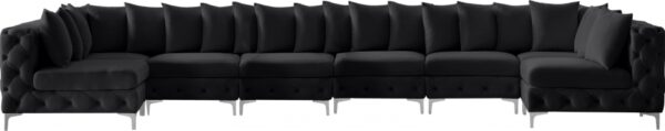 Tremblay 169" Velvet Upholstered 8pc. Modular Sectional