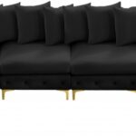Tremblay 169" Velvet Upholstered 8pc. Modular Sectional