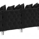 Tremblay 169" Velvet Upholstered 8pc. Modular Sectional