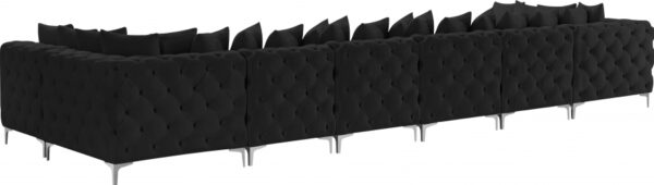 Tremblay 169" Velvet Upholstered 8pc. Modular Sectional