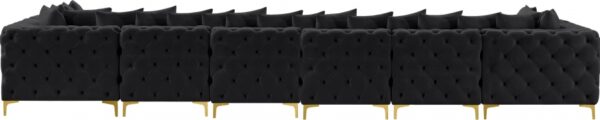 Tremblay 169" Velvet Upholstered 8pc. Modular Sectional