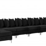 Tremblay 198" Velvet Upholstered 9pc. Modular Sectional