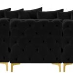 Tremblay 198" Velvet Upholstered 9pc. Modular Sectional