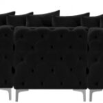 Tremblay 198" Velvet Upholstered 9pc. Modular Sectional
