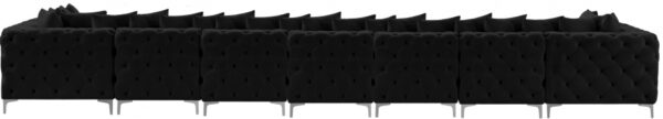 Tremblay 198" Velvet Upholstered 9pc. Modular Sectional