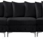 Tremblay 198" Velvet Upholstered 9pc. Modular Sectional