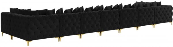 Tremblay 198" Velvet Upholstered 9pc. Modular Sectional