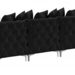 Tremblay 198" Velvet Upholstered 9pc. Modular Sectional