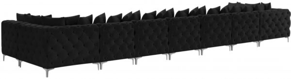 Tremblay 198" Velvet Upholstered 9pc. Modular Sectional