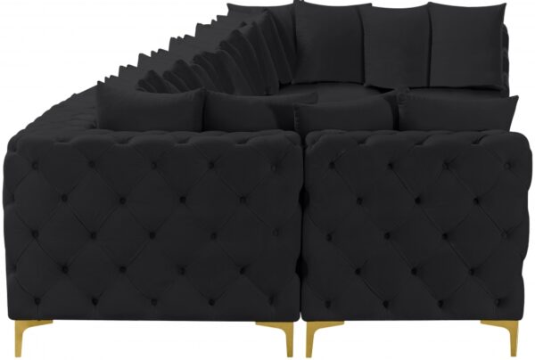Tremblay 198" Velvet Upholstered 9pc. Modular Sectional