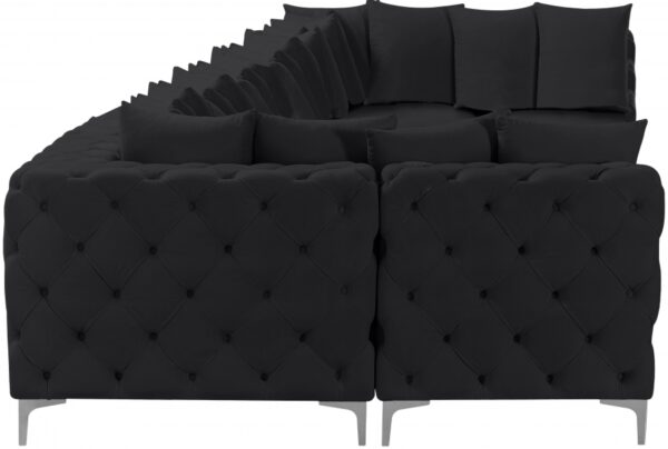 Tremblay 198" Velvet Upholstered 9pc. Modular Sectional