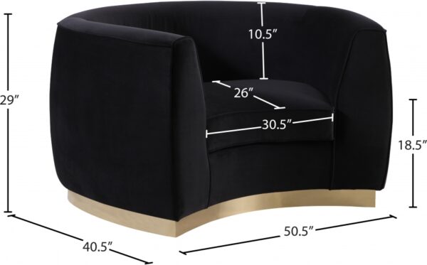 Julian Velvet Upholstered Chair