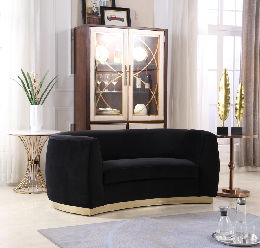 Julian 70.5" Velvet Upholstered Loveseat