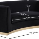 Julian 70.5" Velvet Upholstered Loveseat
