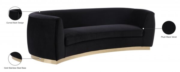 Julian 91.5" Velvet Upholstered Sofa