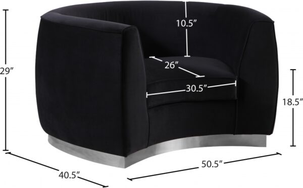 Julian Velvet Upholstered Chair