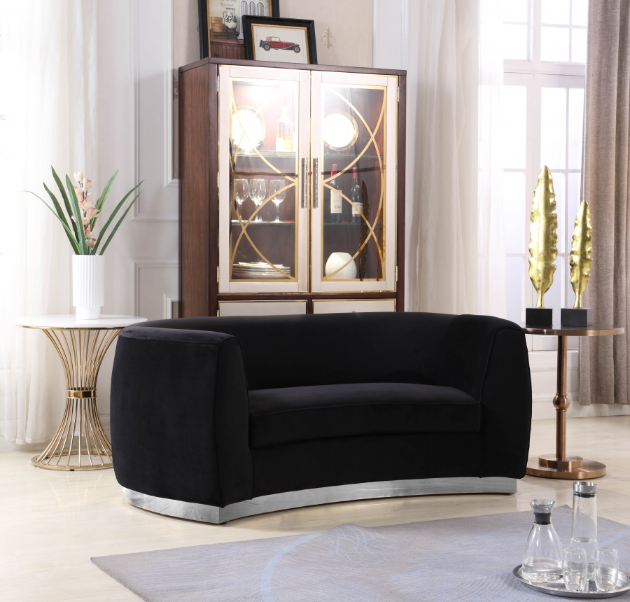 Julian 70.5" Velvet Upholstered Loveseat