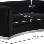 Julian 70.5" Velvet Upholstered Loveseat