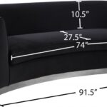 Julian 91.5" Velvet Upholstered Sofa