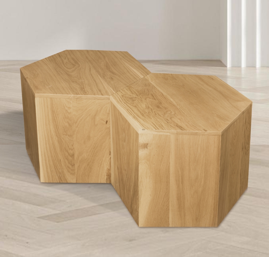Eternal Oak Wood 2pc. Modular Coffee Table