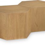 Eternal Oak Wood 2pc. Modular Coffee Table