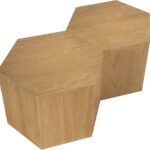 Eternal Oak Wood 2pc. Modular Coffee Table