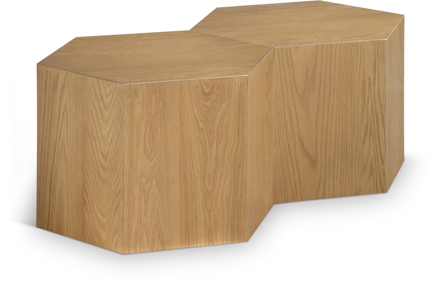 Eternal Oak Wood 2pc. Modular Coffee Table