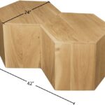 Eternal Oak Wood 2pc. Modular Coffee Table
