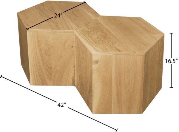 Eternal Oak Wood 2pc. Modular Coffee Table