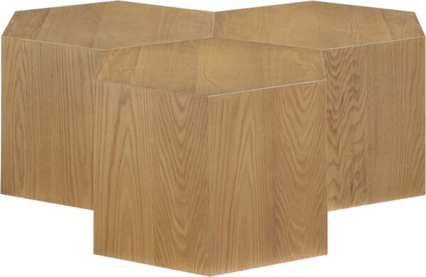 Eternal Oak Wood 3pc. Modular Coffee Table