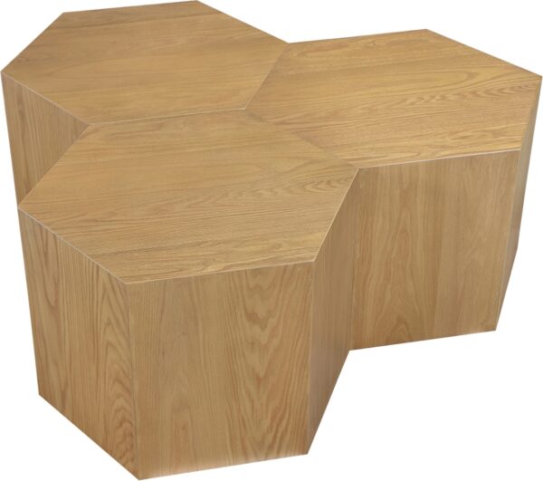 Eternal Oak Wood 3pc. Modular Coffee Table