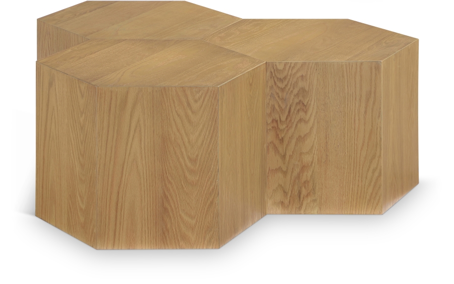 Eternal Oak Wood 3pc. Modular Coffee Table