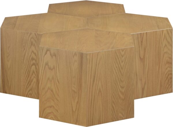 Eternal Oak Wood 4pc. Modular Coffee Table