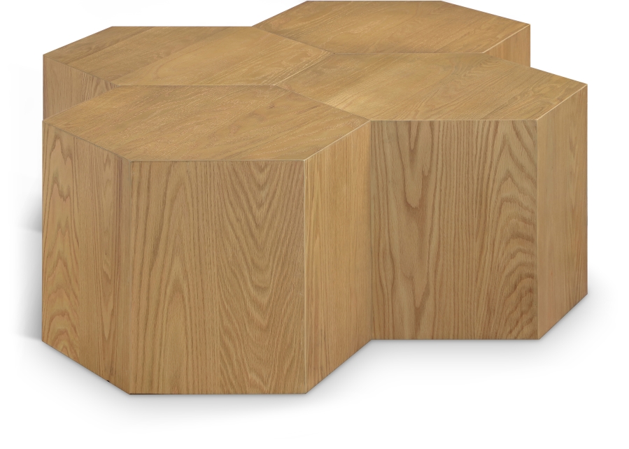 Eternal Oak Wood 4pc. Modular Coffee Table
