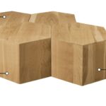 Eternal Oak Wood 4pc. Modular Coffee Table