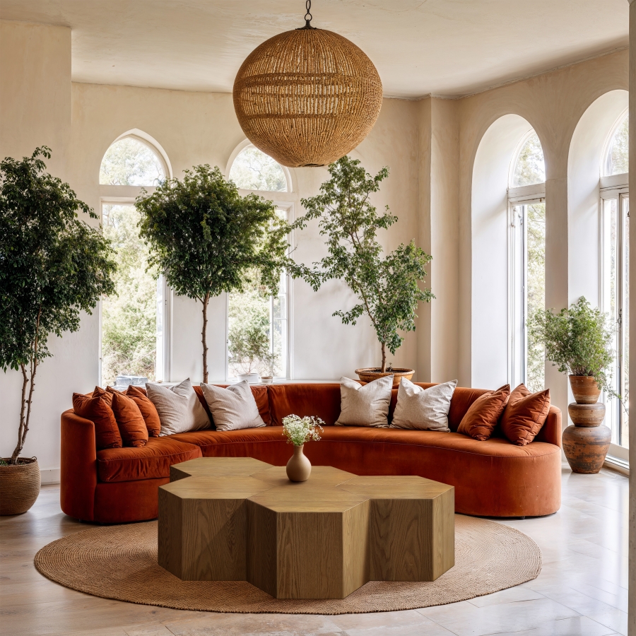 Eternal Oak Wood 5pc. Modular Coffee Table