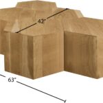 Eternal Oak Wood 5pc. Modular Coffee Table