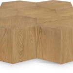 Eternal Oak Wood 7pc. Modular Coffee Table