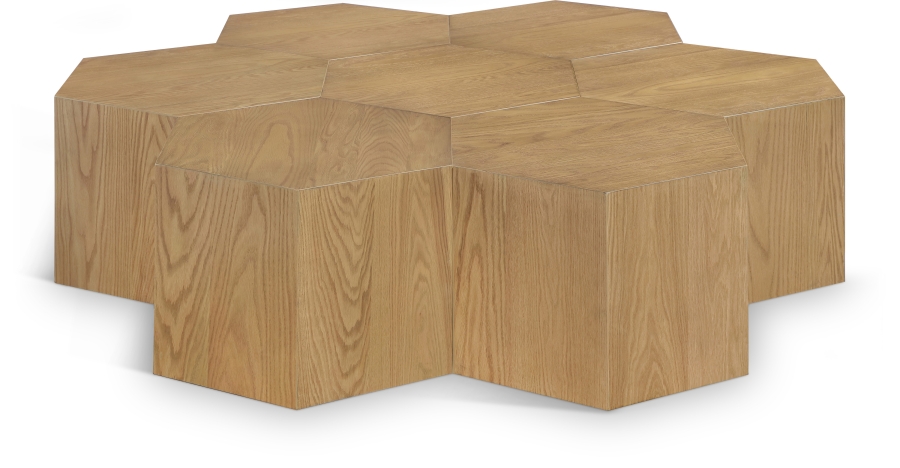 Eternal Oak Wood 7pc. Modular Coffee Table