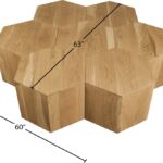 Eternal Oak Wood 7pc. Modular Coffee Table