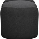 Horizon Boucle Fabric Upholstered Ottoman