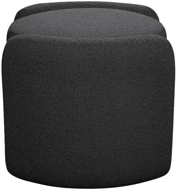 Horizon Boucle Fabric Upholstered Ottoman